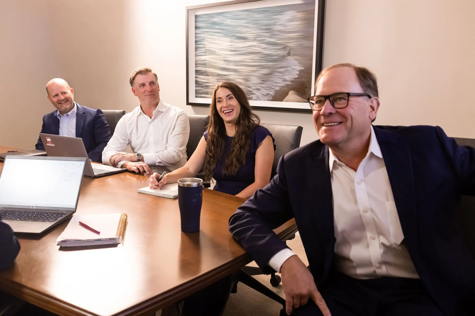 Business owners meeting with TMB advisors